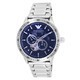 Relógio Masculino Emporio Armani Aço Inoxidável Azul Coração Aberto Automático AR60052