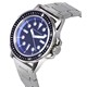 Relógio masculino Armani Exchange aço inoxidável mostrador azul quartzo AX1861
