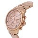 Relógio feminino Armani Exchange cronógrafo tom de ouro rosa mostrador quartzo AX4326