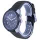 Reloj para hombre Citizen Promaster Nighthawk con esfera negra y correa de cuero Eco-Drive Diver's BJ7138-04E 200M