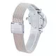 Relógio feminino Cluse Triomphe mostrador branco de aço inoxidável quartzo CW0101208003