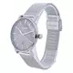 Relógio feminino cluse Aravis cinza mostrador em aço inoxidável quartzo CW0101501003