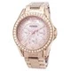 นาฬิกาข้อมือผู้หญิง Fossil Riley Multifunction Crystal Rose Gold ES2811