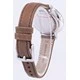 Fossil Jacqueline Silver Dial Tan Leather Strap ES3708 Women's Watch
