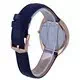 Fossil Gabby Cristal Acentos Mostrador Branco Pulseira de Couro Quartz ES5116 Relógio Feminino