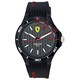 Scuderia Ferrari Pista Silicone Strap Black Dial Quartz 0830780 Men's Watch