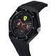 Relógio masculino Scuderia Ferrari Aspire pulseira de borracha mostrador preto quartzo 0830785