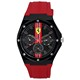 Scuderia Ferrari Aspire สายซิลิโคน สีดำ หน้าปัด ควอตซ์ 0830870 นาฬิกาข้อมือผู้ชาย