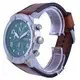 Fossil Bronson Chronograph Green Dial Leather Strap Quartz FS5738 Men's Watch