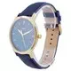 Fossil The Minimalist 3H Blue Dial Gold Tone Stainless Steel Quartz FS5789 Men's Watch
