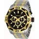 Invicta Pro Diver Chronograph Two Tone Stainless Steel Quartz 33853 100M Men's Watch