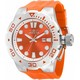 Relógio masculino Invicta Pro Diver pulseira de silicone com mostrador laranja quartzo 36997 100M