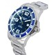 Longines HydroConquest Sunray Blue com mostrador Super-LumiNova Relógio de mergulho automático L3.841.4.96.6 300M masculino