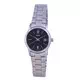 Casio Black Dial Stainless Steel Analog Quartz LTP-V002D-1B3 LTPV002D-1 Women's Watch