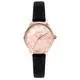 Relógio feminino Oui & Me Bichette rosa mostrador pulseira de couro quartzo ME010275