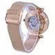 Fossil Carlie Rose Gold Tone Reloj automático de acero inoxidable ME3175 para mujer
