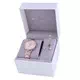 Relógio feminino Michael Kors Pyper rosa tom ouro quartzo MK1040 com conjunto de presente