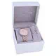 Relógio feminino Michael Kors Pyper rosa tom ouro quartzo MK1040 com conjunto de presente