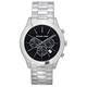Michael Kors Slim Runway Chronograph Black Dial Quartz MK1056SET 100M Men's Watch With Gift Set