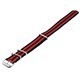 Ratio NATOR05 Multicolor Red And Black 20mm Polyester Watch Strap