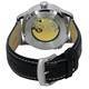 Citizen Leather Strap Esfera negra Automático NJ0140-17E 100M Reloj para hombre