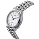 Relógio masculino Citizen mostrador branco em aço inoxidável automático NJ0150-81A