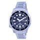Relógio masculino de aço inoxidável Citizen Promaster Marine Diver's automático NY0140-80E 200M