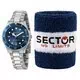 Setor 230 mostrador azul em aço inoxidável quartzo R3253161530 100M relógio feminino