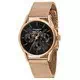 Setor 660 mostrador preto rosa tom ouro em aço inoxidável quartzo R3253517010 relógio masculino