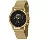 Setor 660 mostrador preto tom dourado em aço inoxidável quartzo R3253517016 relógio masculino