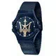 Relógio masculino Maserati Blue Edition mostrador azul em aço inoxidável quartzo R8853108008 100M