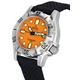 Relógio masculino Ratio FreeDiver Safira profissional com mostrador laranja automático RTF011 500M