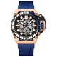 Mazzucato RIM Sub Blue And Rose Gold Skeleton Dial Automatic Dive SK2-RG 100M Men's Watch