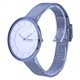 Relógio feminino Skagen Gitte malha de aço inoxidável mostrador branco quartzo SKW3016