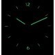 Relógio masculino Skagen Ancher Chronograph couro mostrador preto quartzo SKW6766