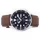 Seiko Automatic Diver's Brown Leather SKX007J1-var-LS12 200M Men's Watch