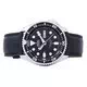 Seiko Automatic Diver's Black Leather SKX007J1-var-LS6 200M Men's Watch