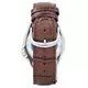 Seiko Automatic Diver's Brown Leather SKX009J1-var-LS7 200M Men's Watch