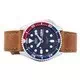 Seiko Automatic Diver's Brown Leather SKX009J1-var-LS9 200M Men's Watch