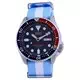Seiko Automatic Diver's Polyester Japan Made SKX009J1-var-NATO24 200M Men's Watch