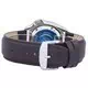 Seiko Automatic Diver's 200M Relação Dark Brown Couro SKX009K1-LS11 Men Watch