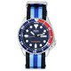 Relógio Masculino Seiko Blue Dial Automatic Diver's SKX009K1-var-NATO20 200M