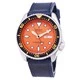 Seiko Automatic SKX011J1-var-LS13 Diver's 200M Dark Blue Leather Strap Men's Watch
