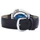 Relação do Mergulhador Automático Seiko Couro Preto SKX011J1-LS6 200M Relógio Masculino