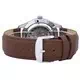 Seiko 5 Sports Automatic Japan Made Brown Leather SNZG15J1-var-LS12 100M Men's Watch