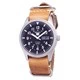 Seiko 5 Sports SNZG15J1-var-LS18 Automatic Japan Made Brown Leather Strap Men's Watch