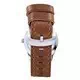 Seiko 5 Sports Automatic Japan Made Brown Leather SNZG15J1-var-LS9 100M Men's Watch