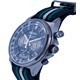 Relógio masculino Seiko cronógrafo nylon mostrador verde quartzo SSB411 SSB411P1 SSB411P 100M