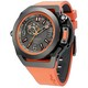 Relógio masculino Mazzucato RIM Scuba reversível laranja duplo mostrador automático SUB04-ORCG9 100M