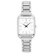 Relógio feminino Seiko aço inoxidável com mostrador branco quartzo SWR073 SWR073P1 SWR073P